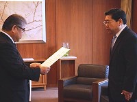 贈呈式当日の写真