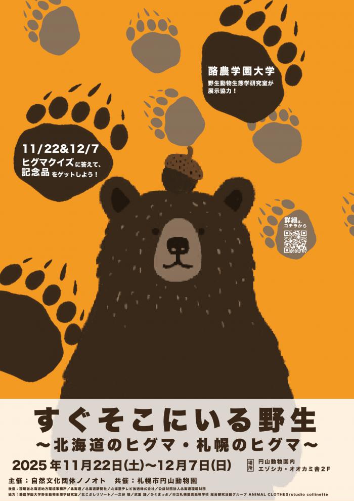 すぐそこにいる野生～北海道のヒグマ・札幌のヒグマ～