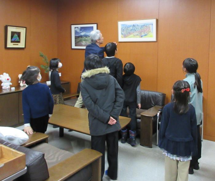 区長室見学