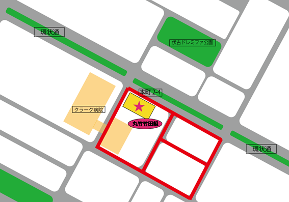 丸竹竹田組 清掃区域図