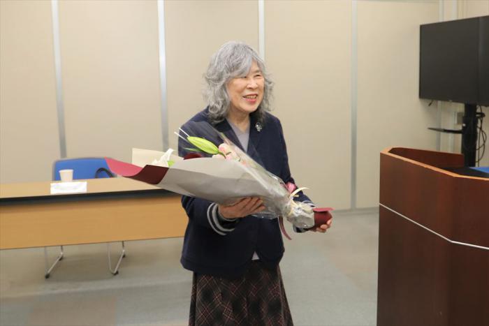 笑顔の会長