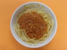 ミートソーススパゲッティの写真