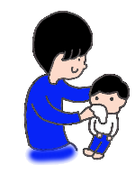 鼻水を拭く