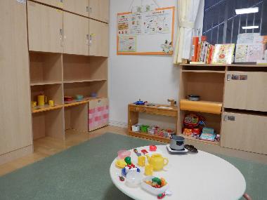 「こあらの部屋」ままごとコーナー