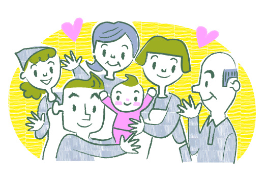 家族のイラスト