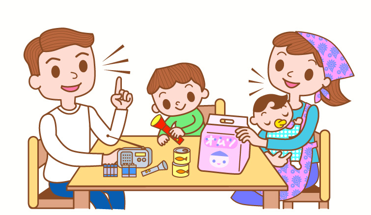 パパと子どものイラスト