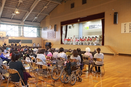 写真：令和元年新琴似緑小防火音楽教室の様子