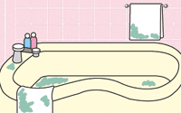 水の色が青い