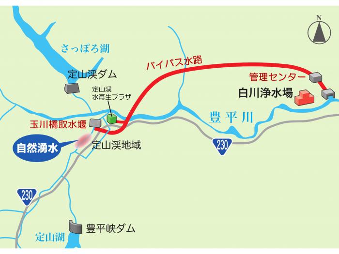 バイパス位置図