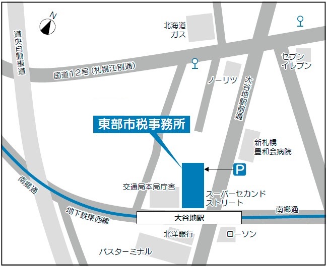 東部市税事務所_地図