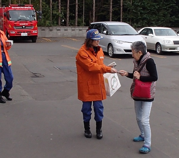 写真:火災予防啓発の様子