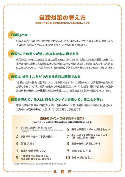 自殺対策の考え方
