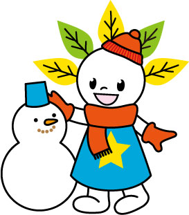 ピカットくんイラスト(雪遊び)