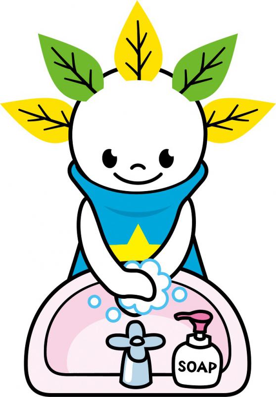 ピカットくんイラスト(手洗い)
