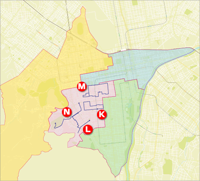 幌西・西・南円山エリア地図