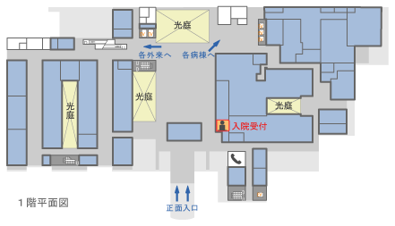 1階入院受付地図
