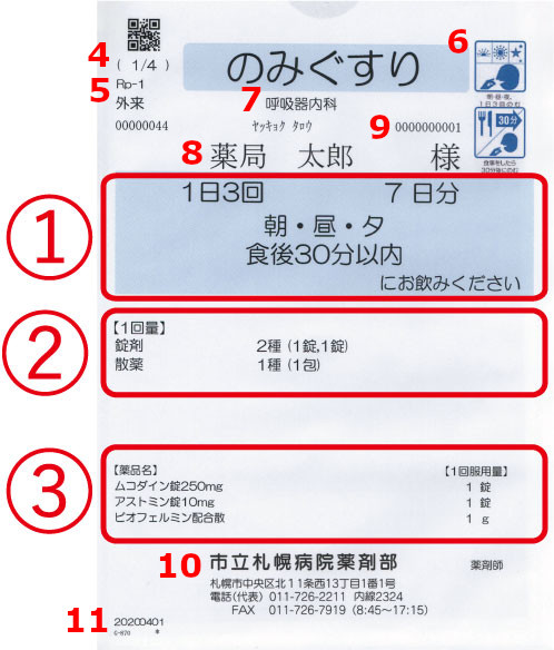 袋の表面
