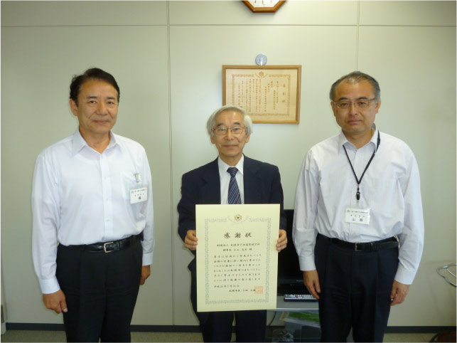 贈呈式当日の写真