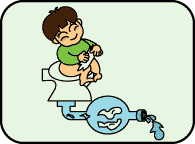トイレの下水道管