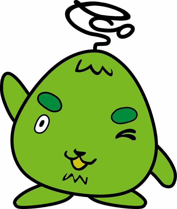ウインクして、手を挙げているやまベェの画像