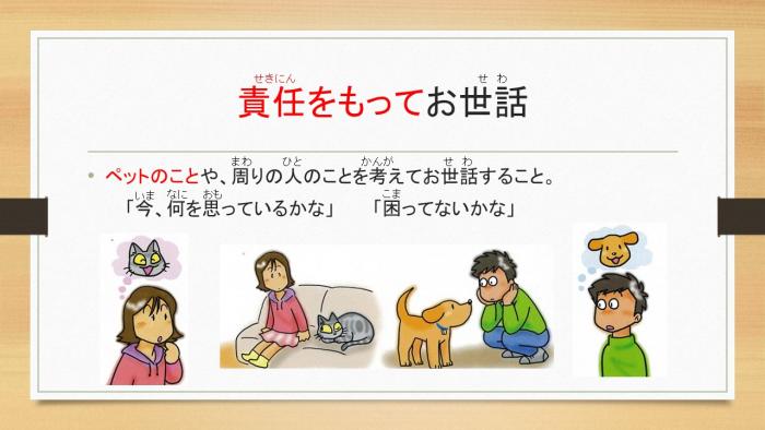 いのちの教室で使用するスライドの一例