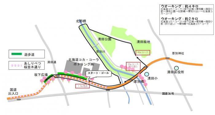ウォーキングコース地図
